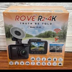 ROVE - R2-4K Dash Cam 4K Ultra HD 2160P Car Dashboard Camera Built In Wi-Fi