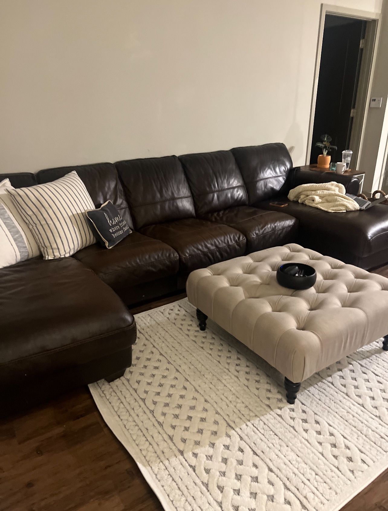 Genuine Leather Couch