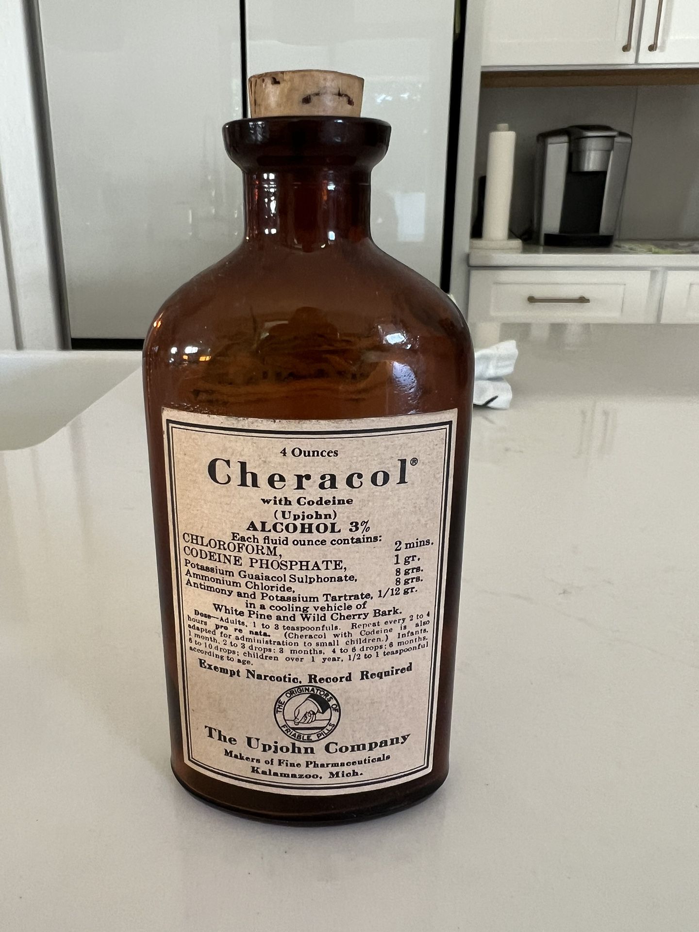 Antique Cheracol Bottle 