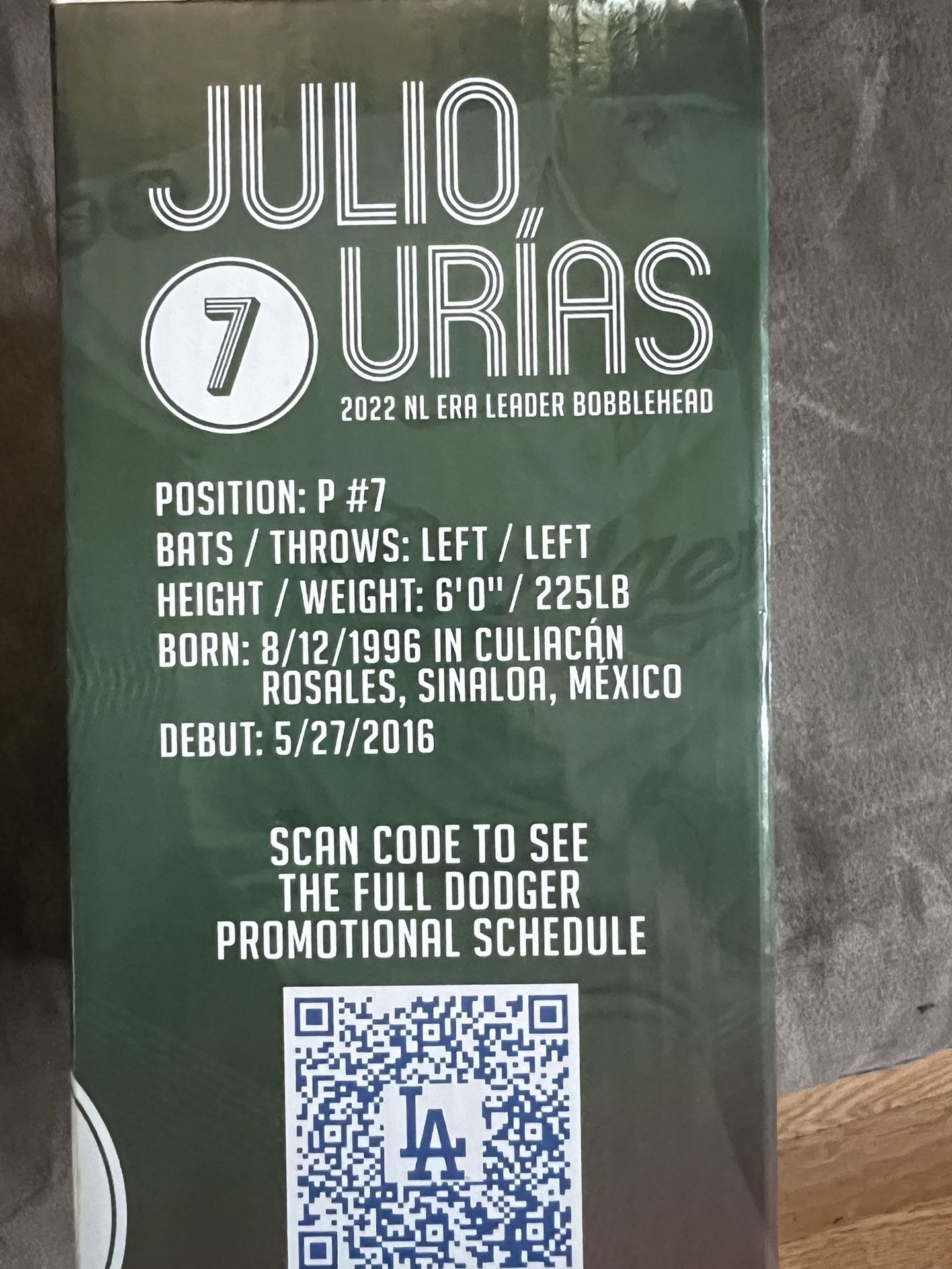 Julio Urias Bobblehead for Sale in San Bernardino, CA - OfferUp