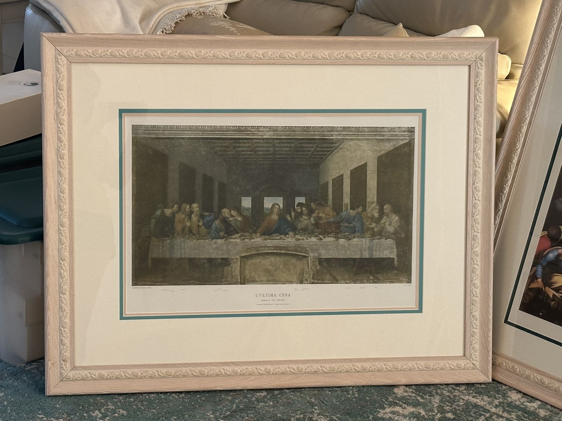 Last Supper Art Print Custom Framed