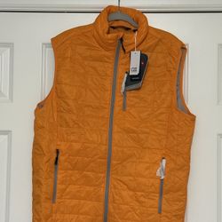 NEW w/ TAGS Cutter & Buck Rainier PrimaLoft Full Zip Puffer Vest Mens LARGE