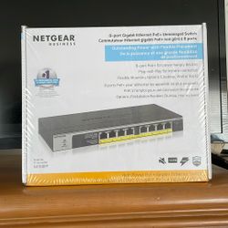 NETGEAR 8-Port Gigabit PoE+ Switch