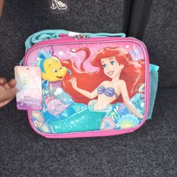 DISNEY PRINCESS ARIEL LUNCHBAG WITH ADJUSTABLE STRAPS 