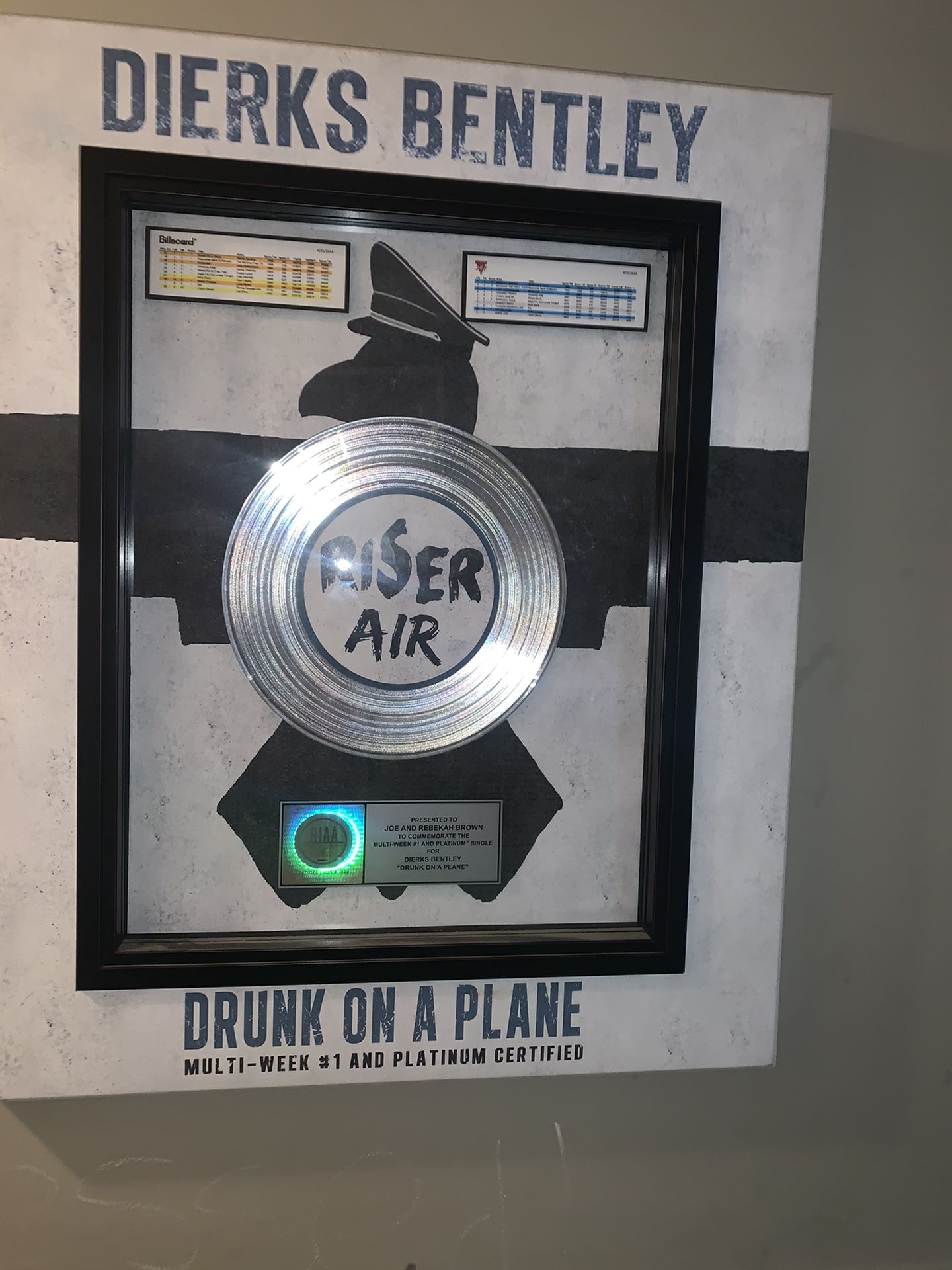 Dierks Bentley Platinum Sales record