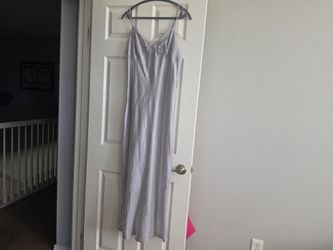 Silver long dress