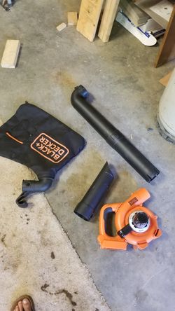 Black and decker leaf blower/ vacuum