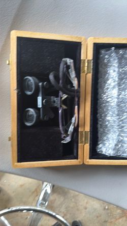 Loupes with Wooden Carry Case
