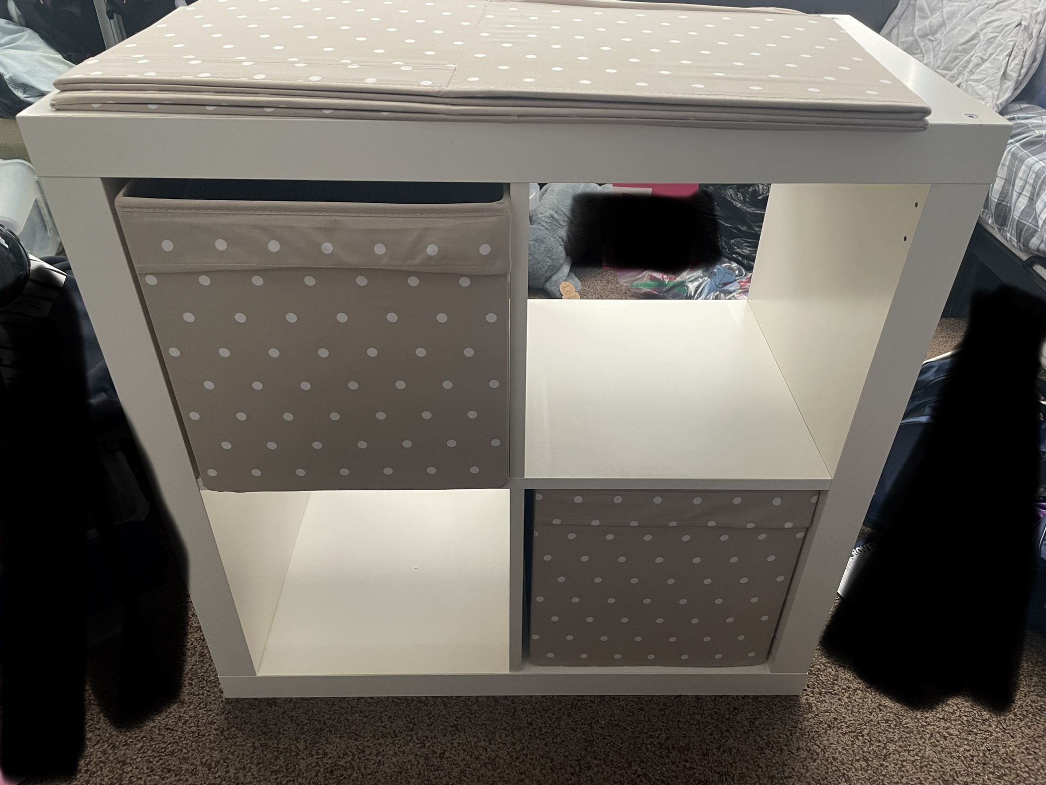 White IKEA Bookcase (Kallax)