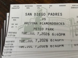 Padre tickets 7/7th $10ea