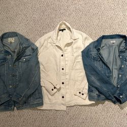 Denim jackets - Banana Republic, J.Crew, Madewell size S/M