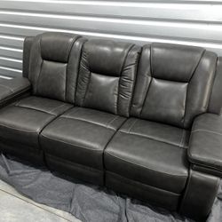 Ashley Garristown Power Reclining Sofa & Chair with Adjustable Headrest