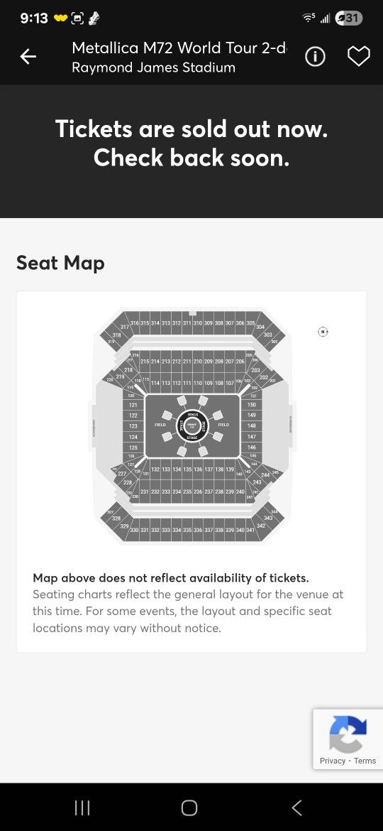 2 Metallica Tickets