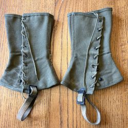 Vintage US Military Leggings from 1923 with Original Laces 