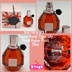 NEW Viktor & Rolf Flower Bomb Tiger Lily EAU DE PARFUM 50 ml  Floral Amber Fruit Perfume Women’s