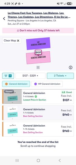 La chona fest tickets + parking