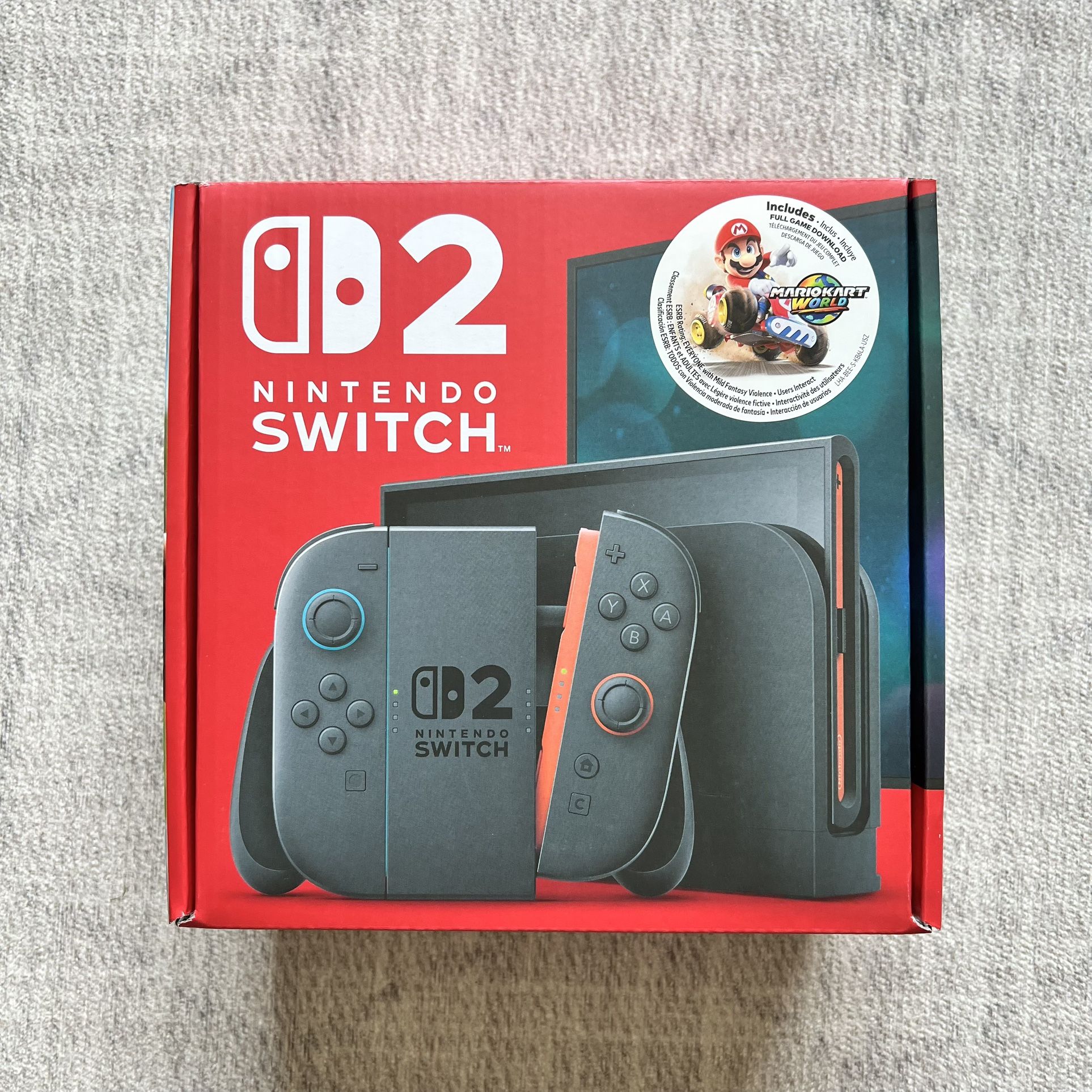 Nintendo Switch 2 NS2 Mario Kart World Launch Edition Video Game System