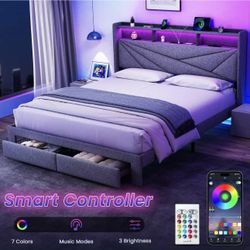 Queen Size Bed Frame, New, Low Profile.