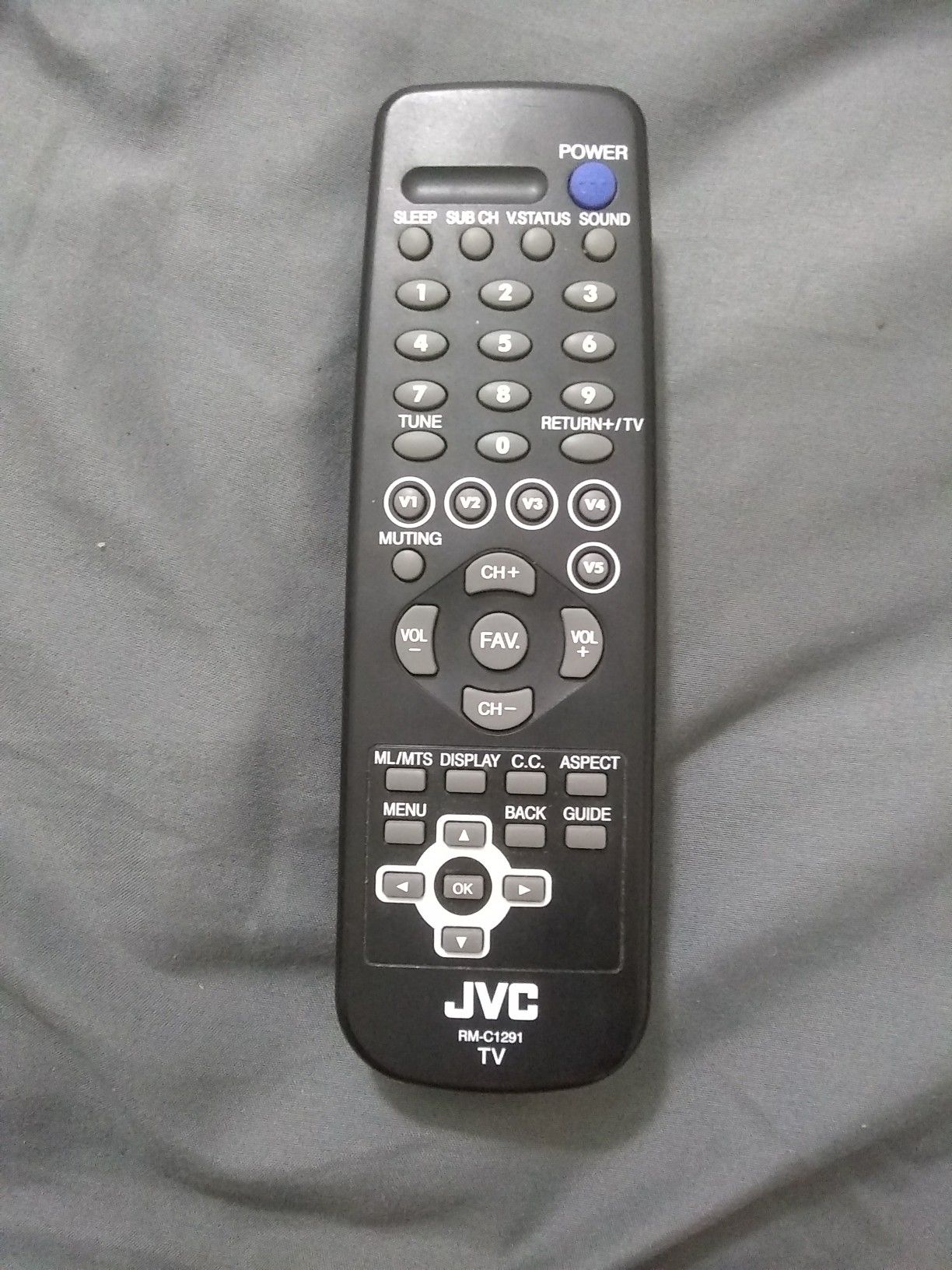 JVC RM - C129 ONE TV REMOTE CONTROL
