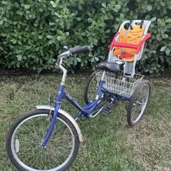 Adult Bike (Tricycle ) With Seat For Child 