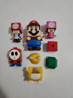 LEGO Super Mario Figures Lot Adventures Interactive Toad, Shy Guy, Cat Suit