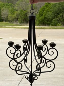 Black Iron Chandelier