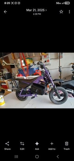 Modified Electric Dirt Bike 20mph