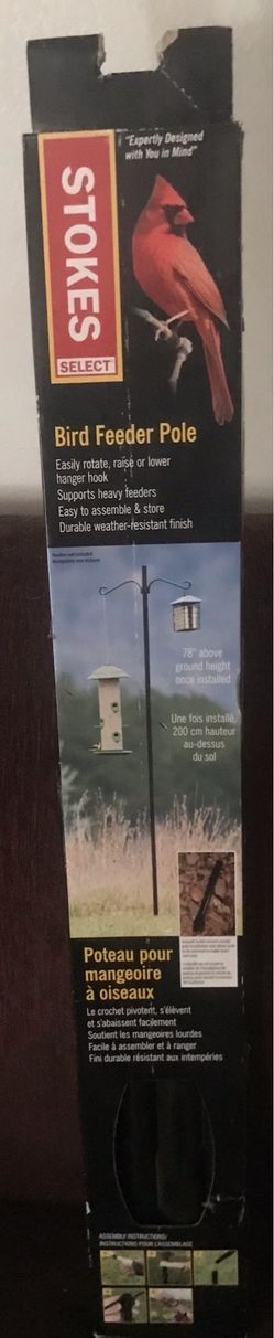 Bird feeder pole
