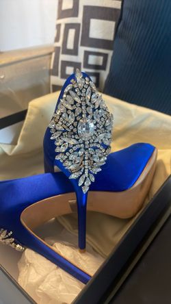 Badgley Mischka Sapphire Blue Heels