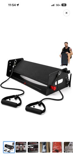 XXL 3 in 1 adjustable steel Slant Board Leg Training Board with Resistance Bands