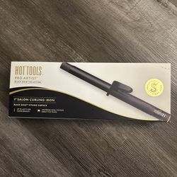 Hot Tools Pro Artist 1" Salon Curling Iron Black Gold Styling Surface