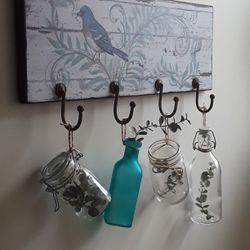 4 Hook - Wood - Birds 🐦 