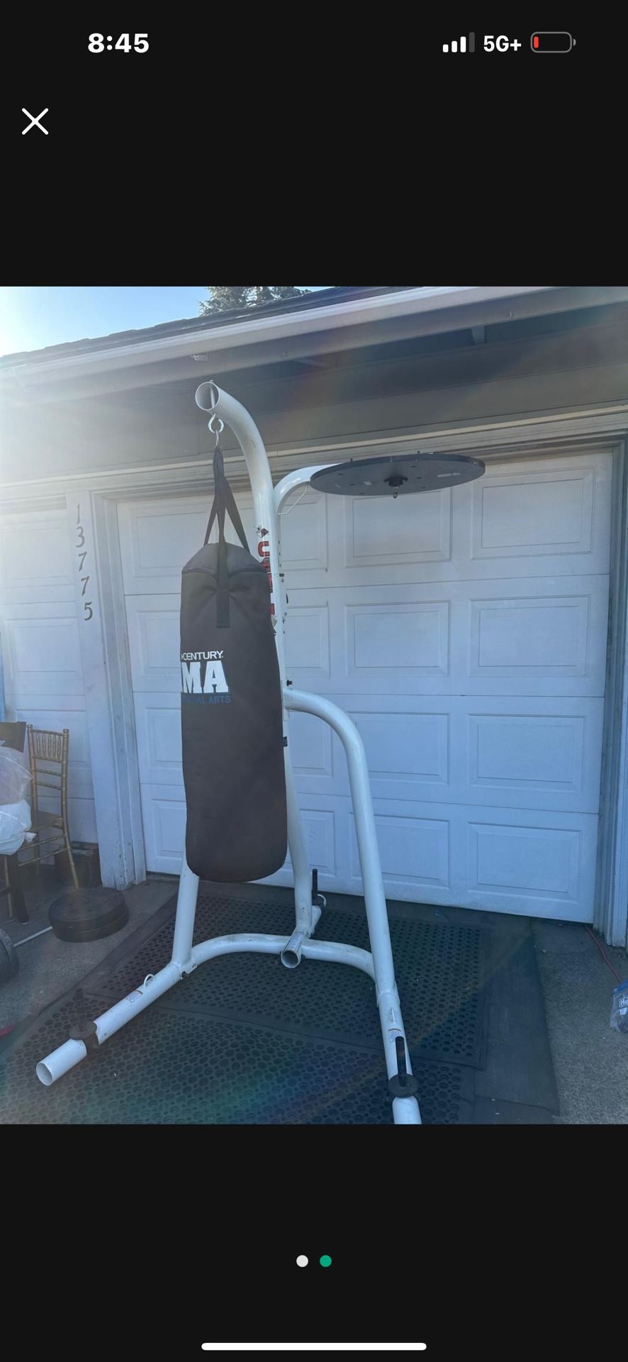 Century Boxing Stand With Punching Bag