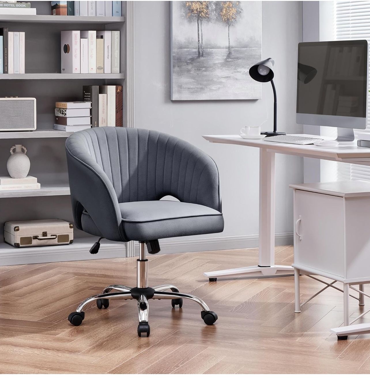 Home Office Chair Velvet Desk Chair,