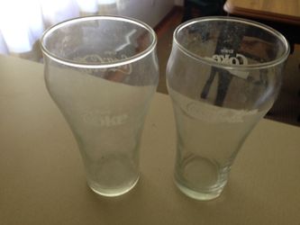 Vintage Coca Cola glasses