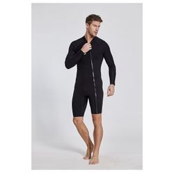 Sbart Premium Men's 3mm Neoprene Wetsuit, Keep Warm & Comfy, Adult Men Fullsuit Diving