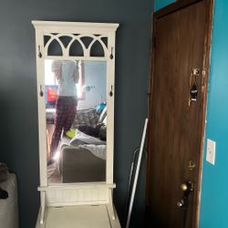 Coat Rack & Mirror