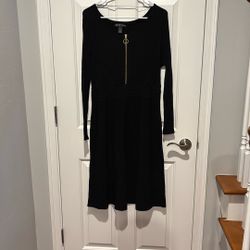 INC Size OX Black Sweater Dress