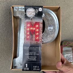 Marquee Letter P. 