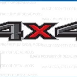 set of 2: 2017 Ford F150 4x4 Decals F offroad Stickers Truck bed side graphics 4*4 TZ