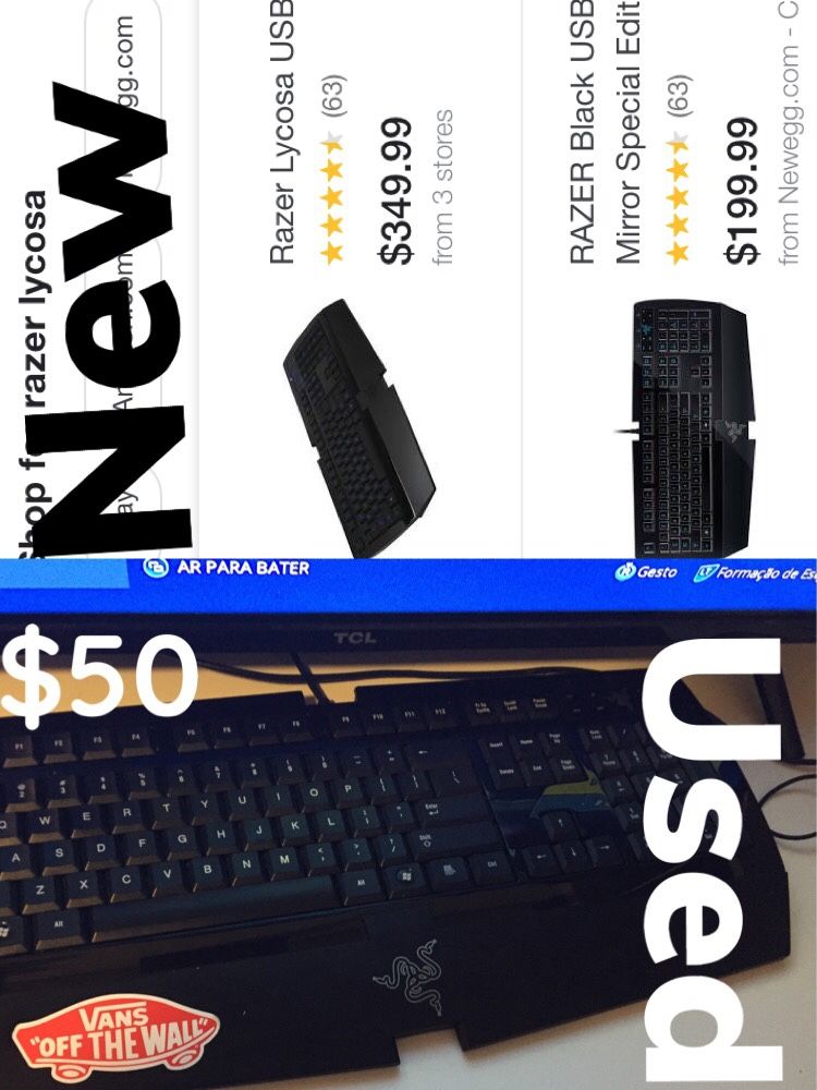 Razer keyboard mechanic USED!!