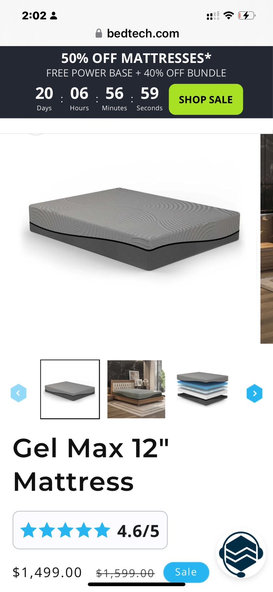 Full Size Nature Pedic Organic Mattress Or Full Size Gel Max 12 Inch Mattress cheaper