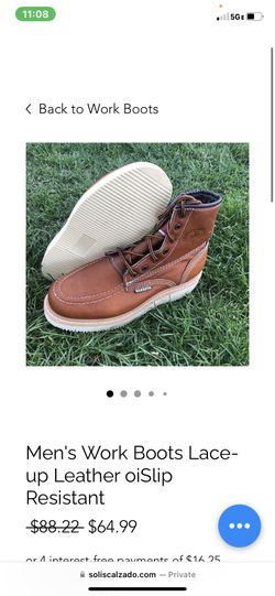 Bota Super Liviana Y Cómoda De Piel Genuina
