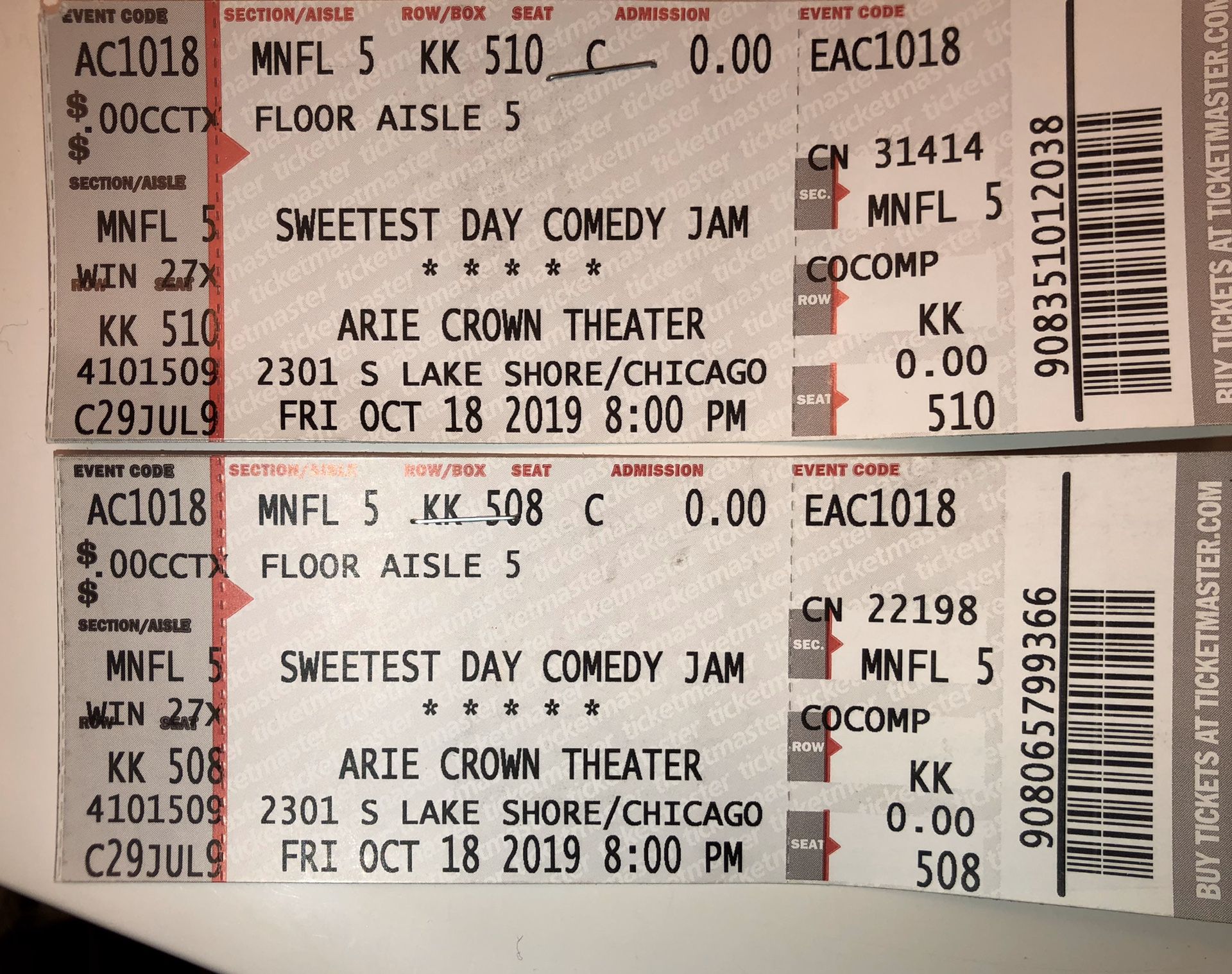 Sweetest Day Comedy Jam (Friday show)