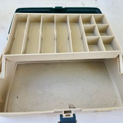 Single tray tackle box