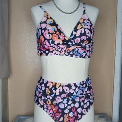 Multi Color Two Piece Bikini 