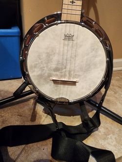 Vangoa 5 string travel banjo w case