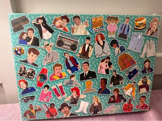 New "80s Icons: 500-Piece Jigsaw Puzzle" illustrated by Niki Fisher