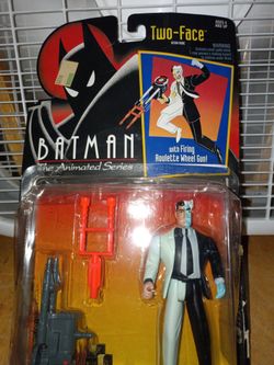 1992 two face figure batman the animated series in card