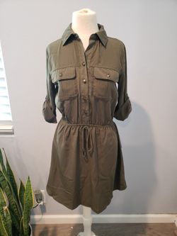 Olive Green Dress